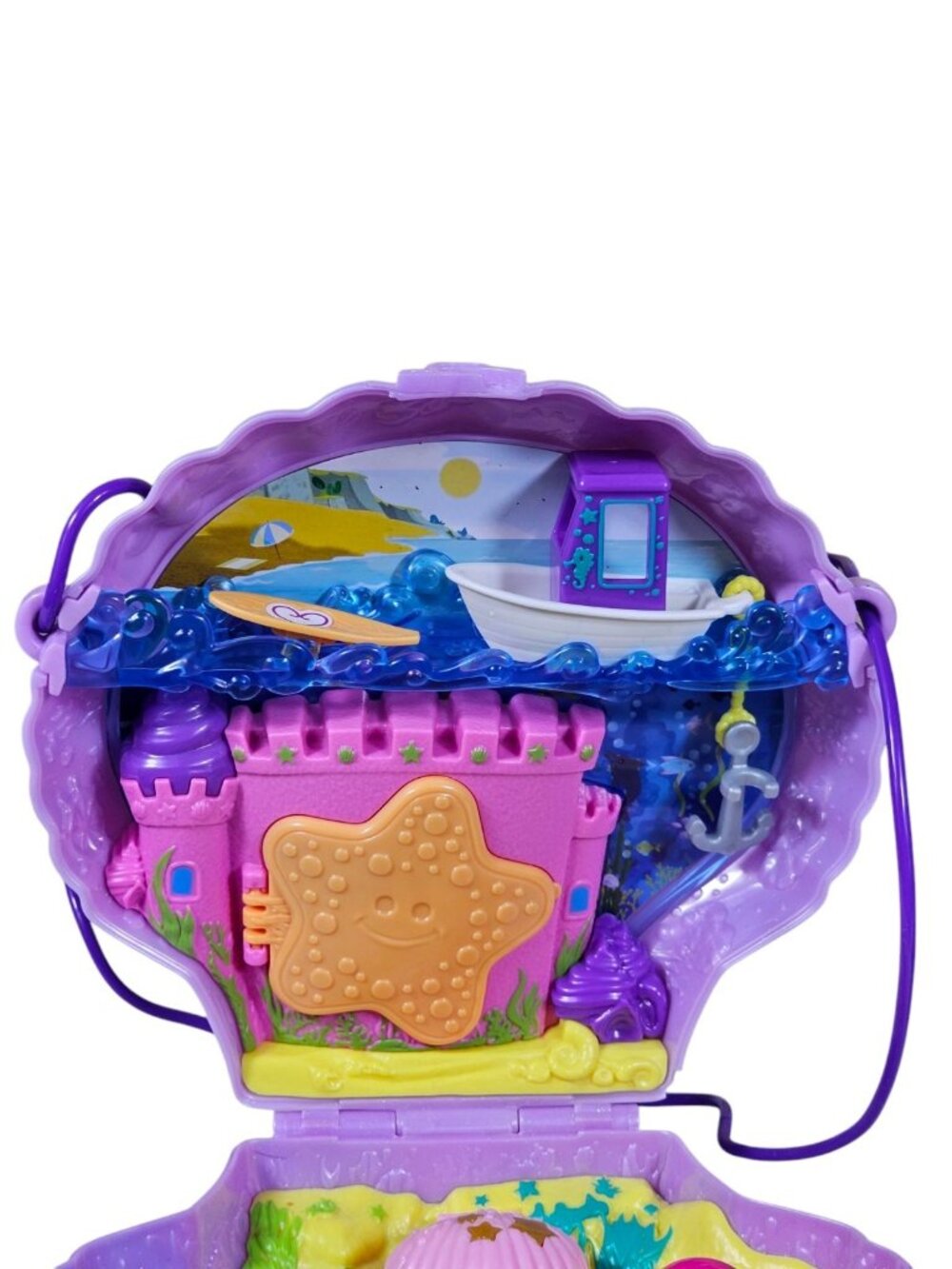 2019 Polly Pocket Underwater Ocean Shell Clam Shell No Figures Included - Picture 6 of 10